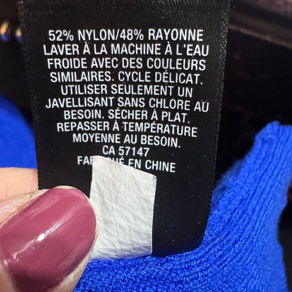 Mossimo Womens Size XS Blue Long Sleeve Sweater Nylon Blend - Picture 6 of 6